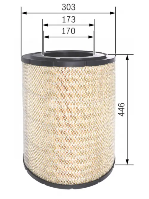 Vzduchov&yacute; filter S0554 Bosch F026400554