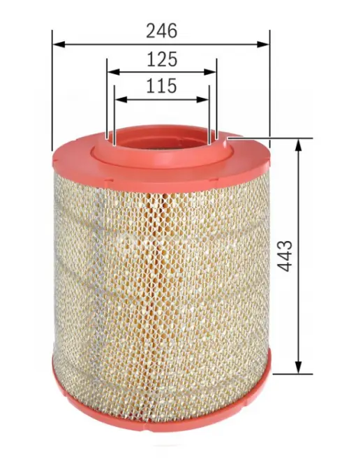 Vzduchov&yacute; filter S0562 Bosch F026400562