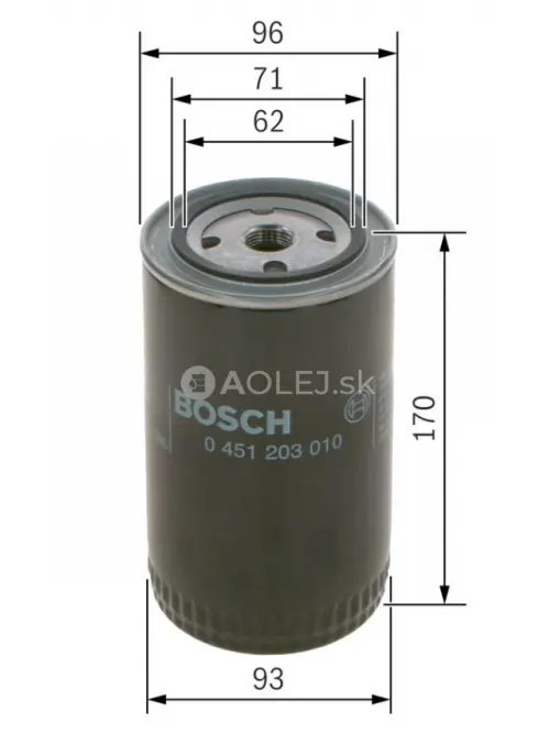 Olejov&yacute; filter P3010 Bosch 0451203010