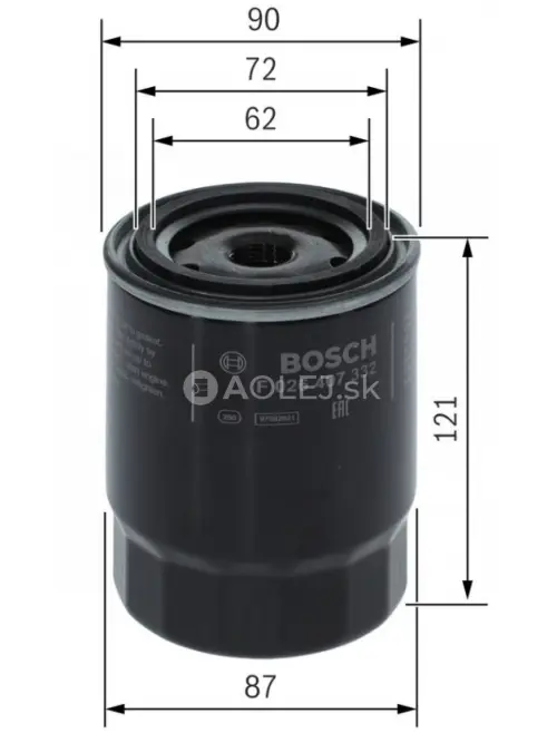 Olejov&yacute; filter P7332 Bosch F026407332