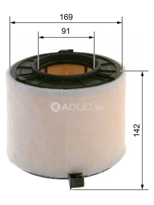 Vzduchov&yacute; filter S0677 Bosch F026400677