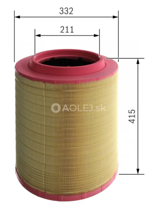 Vzduchov&yacute; filter S0535 Bosch F026400535