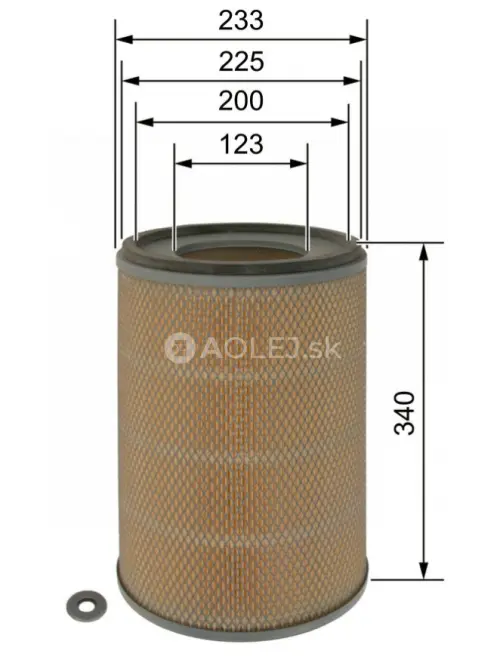 Vzduchov&yacute; filter S0399 Bosch F026400399