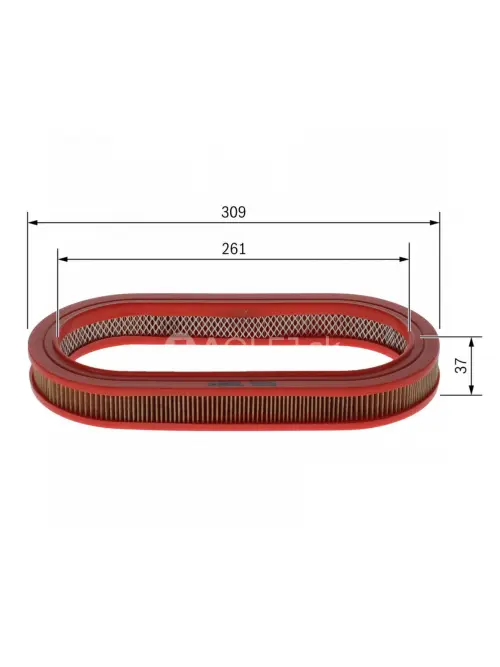 Vzduchov&yacute; filter S3648 Bosch 1457433648