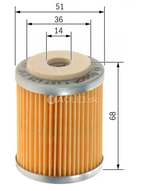 Palivov&yacute; filter N9230 Bosch 1457429230