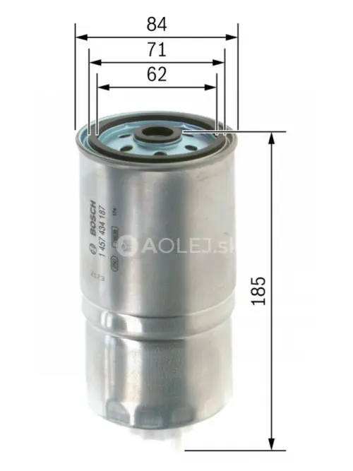Palivov&yacute; filter N4187 Bosch 1457434187