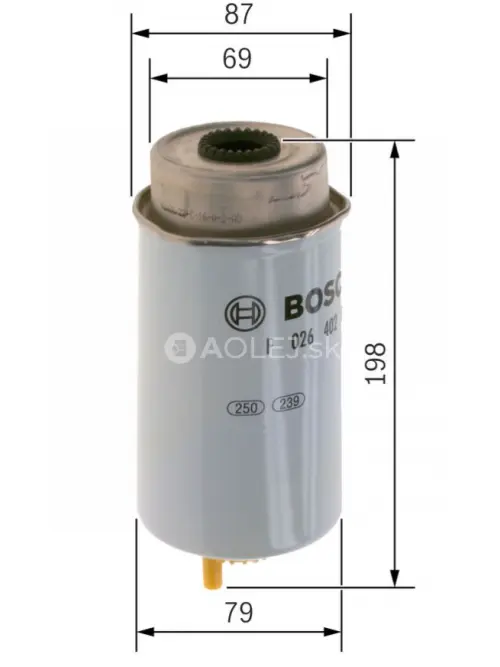 Palivov&yacute; filter N2079 Bosch F026402079