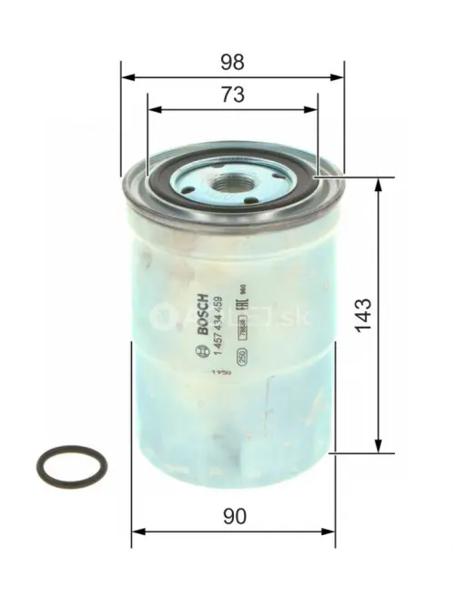 Palivov&yacute; filter N4459 Bosch 1457434459