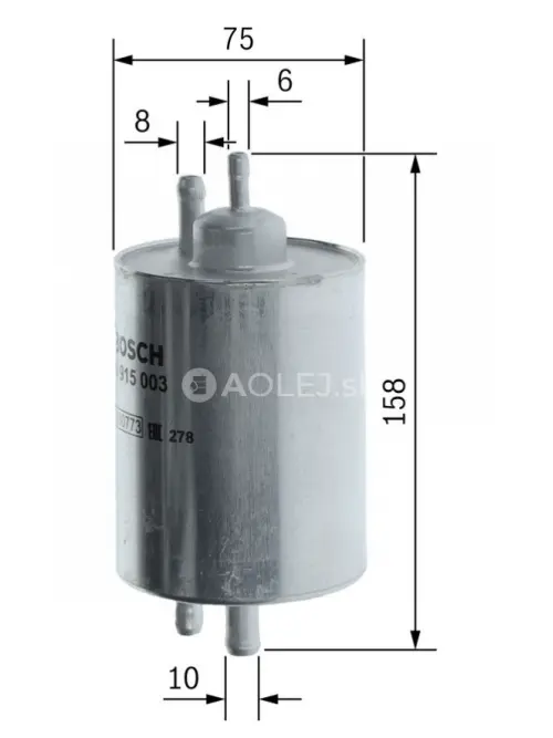 Palivov&yacute; filter F5003 Bosch 0450915003
