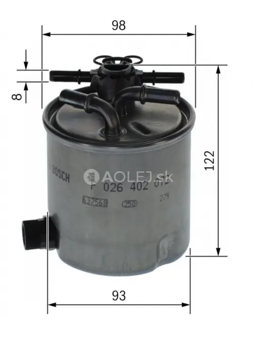 Palivov&yacute; filter N2072 Bosch F026402072