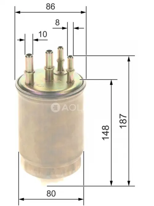 Palivov&yacute; filter N2244 Bosch F026402244