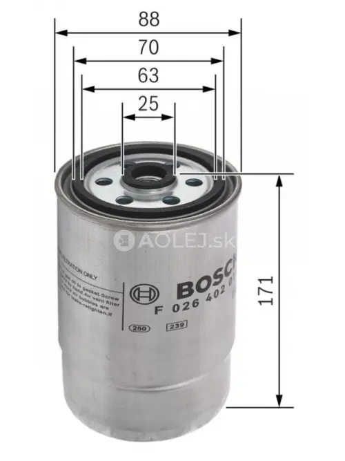 Palivov&yacute; filter N2013 Bosch F026402013
