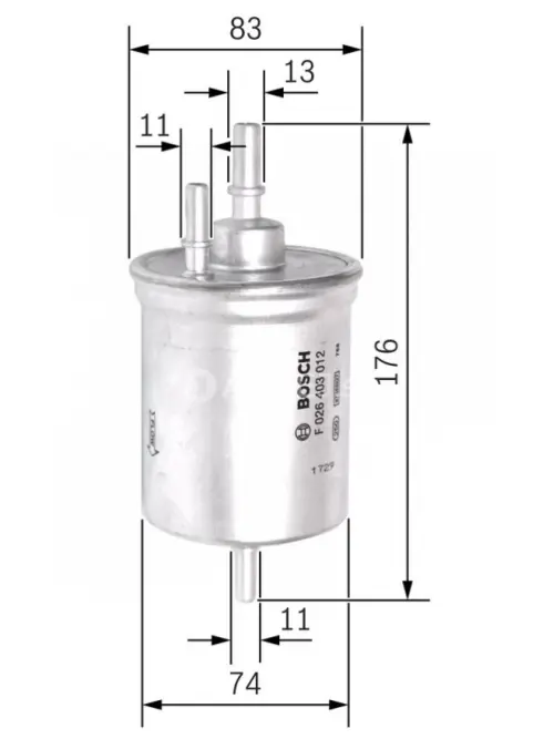 Palivov&yacute; filter F3012 Bosch F026403012