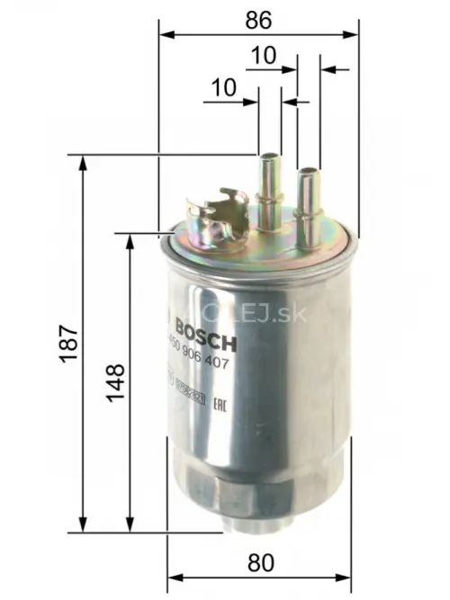 Palivov&yacute; filter N6407 Bosch 0450906407