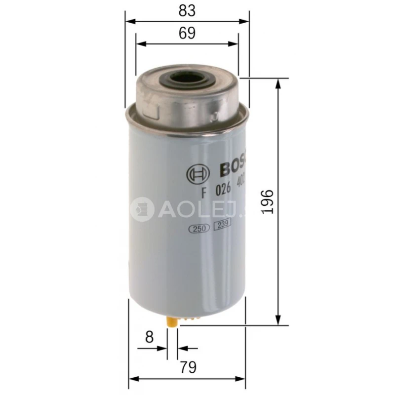 Palivov&yacute; filter N2040 Bosch F026402040