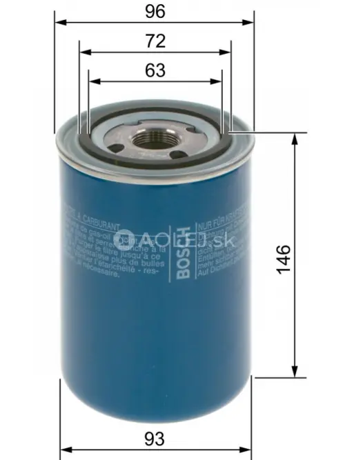 Palivov&yacute; filter N4407 Bosch 1457434407