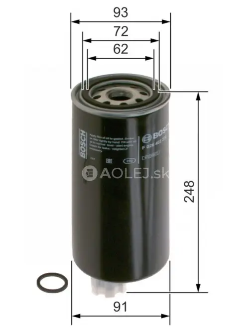 Palivov&yacute; filter N2272 Bosch F026402272