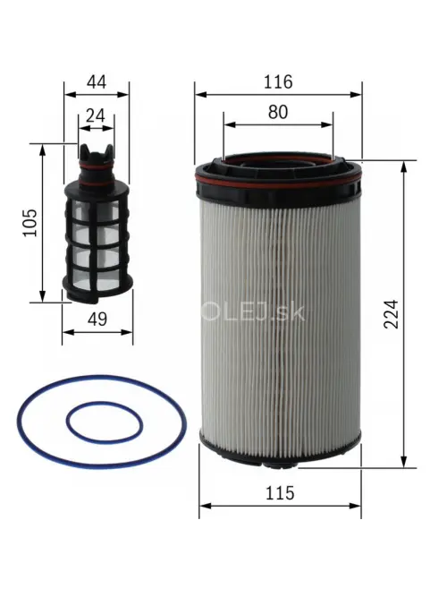 Palivov&yacute; filter N2308 Bosch F026402308