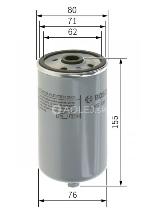 Palivov&yacute; filter N4447 Bosch 1457434447