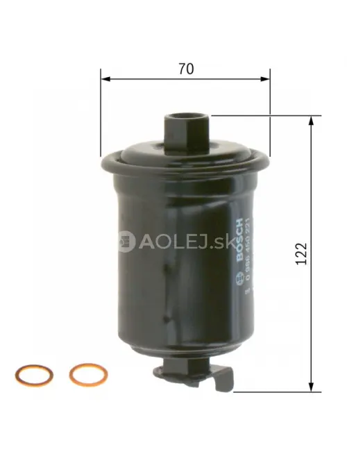 Palivov&yacute; filter F0221 Bosch 0986450221