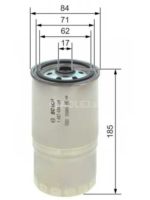 Palivov&yacute; filter N4184 Bosch 1457434184