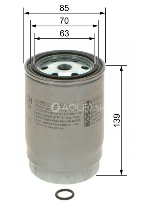 Palivov&yacute; filter N2255 Bosch F026402255