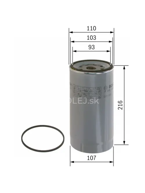 Palivov&yacute; filter N2138 Bosch F026402138