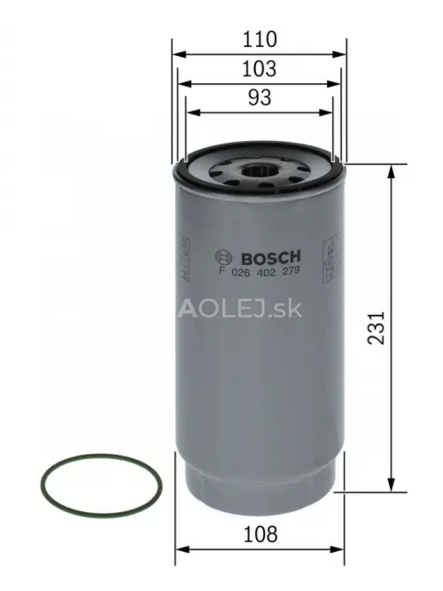 Palivov&yacute; filter N2279 Bosch F026402279