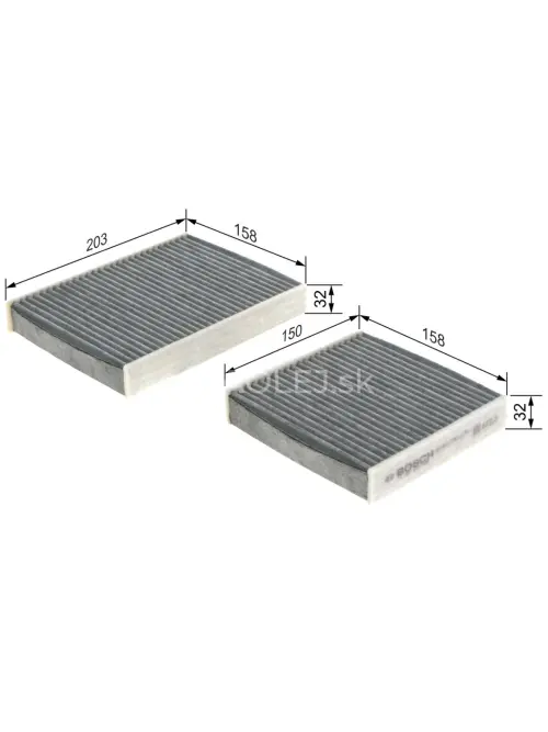 Kab&iacute;nov&yacute; filter R2436 Bosch 1987432436