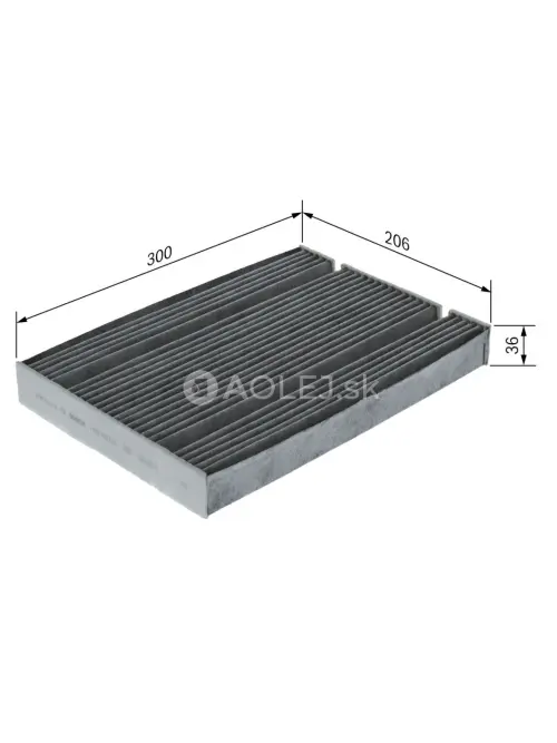 Kab&iacute;nov&yacute; filter R5628 Bosch 1987435628