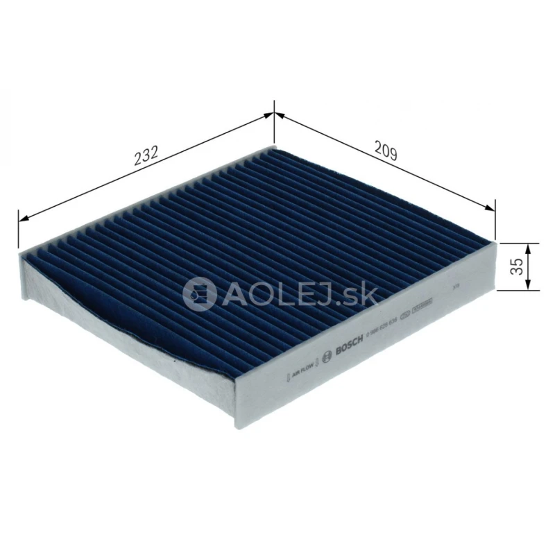 Kabínový filter A8636 Bosch 0986628636