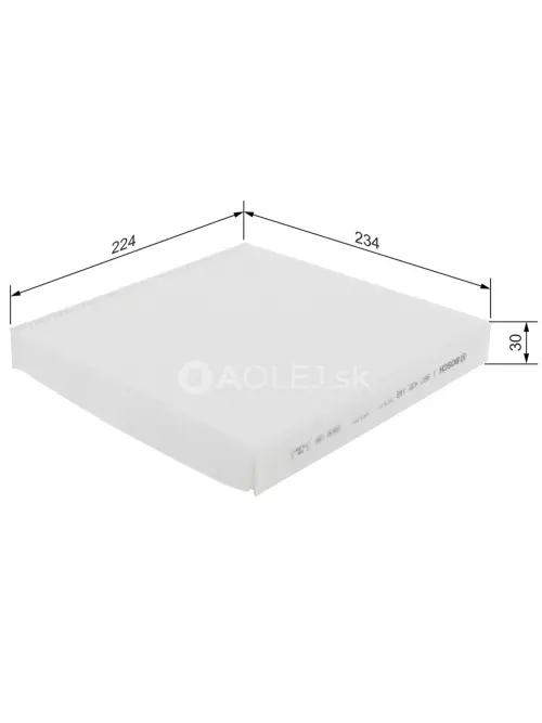 Kab&iacute;nov&yacute; filter M2166 Bosch 1987432166