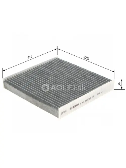 Kab&iacute;nov&yacute; filter R2383 Bosch 1987432383