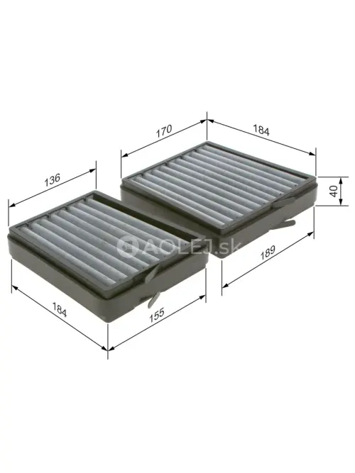 Kab&iacute;nov&yacute; filter R5536 Bosch 1987435536