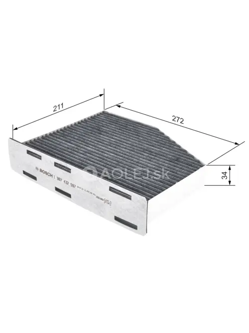 Kab&iacute;nov&yacute; filter R2597 Bosch 1987432597