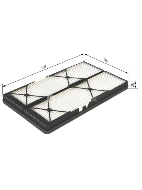 Kab&iacute;nov&yacute; filter M2044 Bosch 1987432044