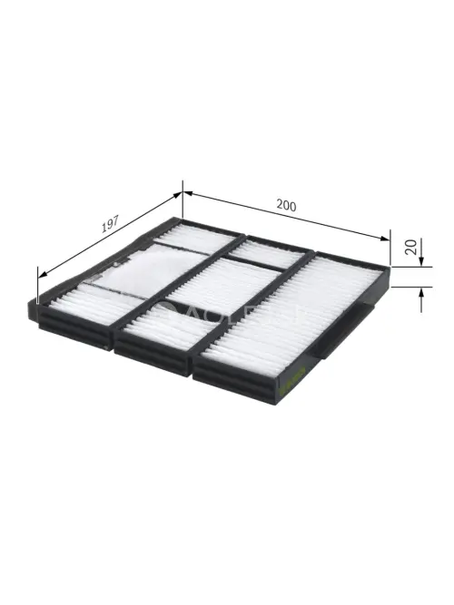Kab&iacute;nov&yacute; filter M2155 Bosch 1987432155