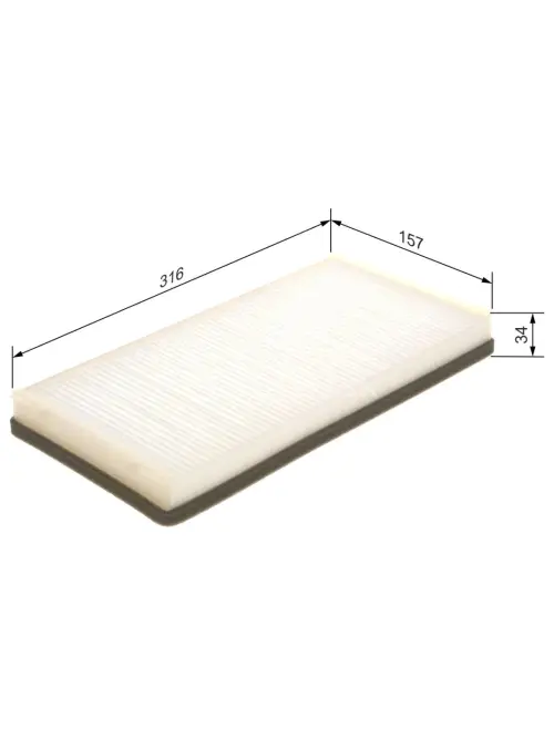 Kab&iacute;nov&yacute; filter M2007 Bosch 1987432007