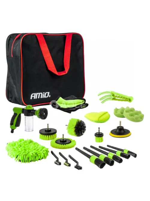 Detailingov&aacute; sada na čistenie auta 22 ks AMiO-04330