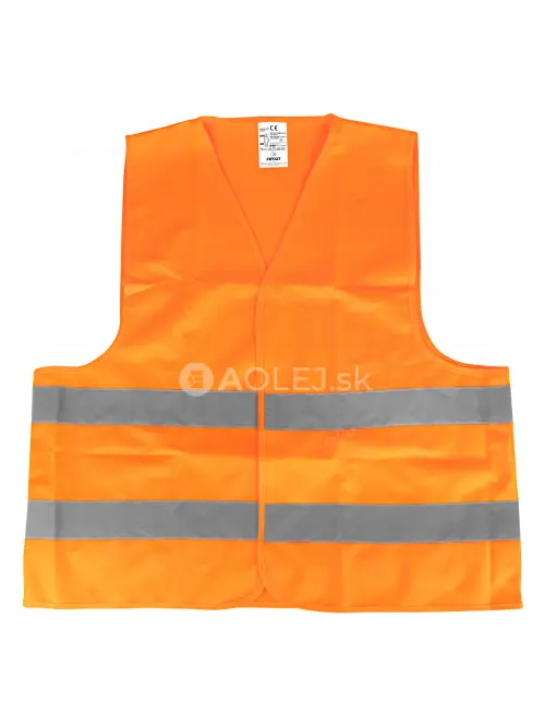 Reflexná vesta XXXL oranžová s certifikátom AMiO-03986