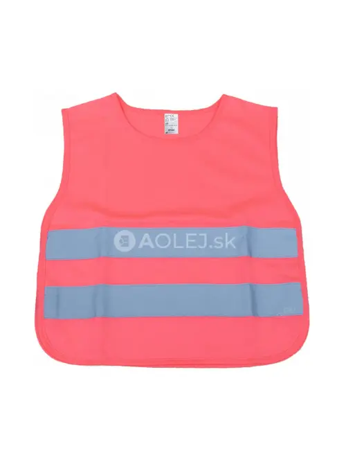 Reflexná vesta detská ružová AMiO-03987