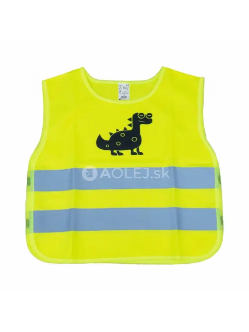 Reflexná vesta detská žltá AMiO-03936