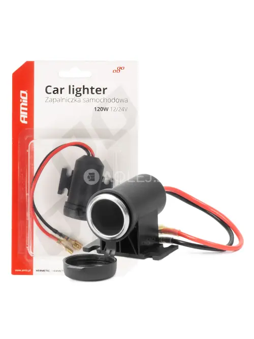 Hermetická zásuvka zapaľovača 12/24V AMiO-04129