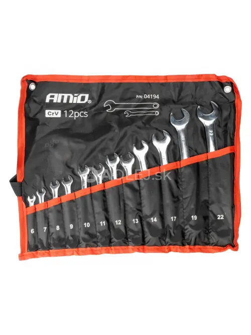 Sada kombinovan&yacute;ch kľ&uacute;čov 6-22mm 12ks AMiO-04194