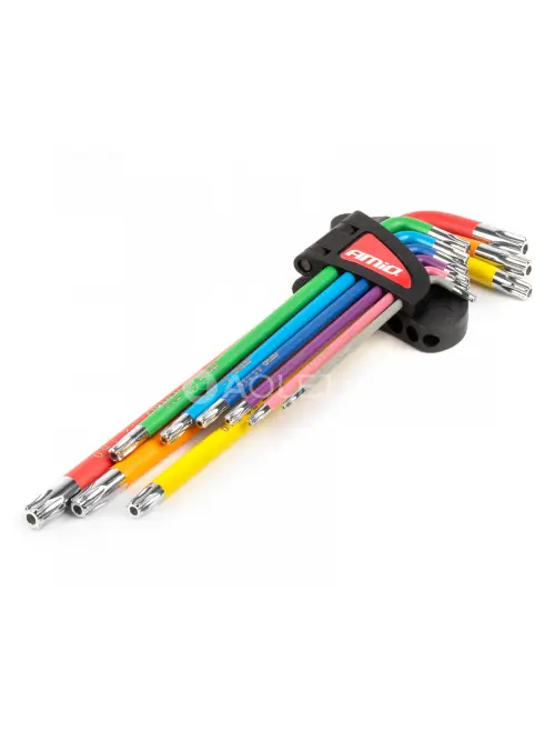 Imbusov&eacute; TORX kľ&uacute;če z S2 ocele 9ks AMiO-04301