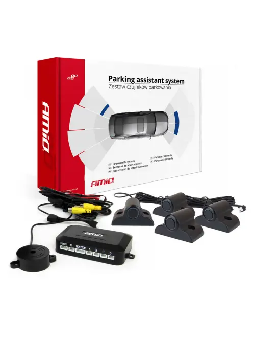 Súprava parkovacieho senzora pod kameru a LCD displej TRUCK 19mm AMIO-04073
