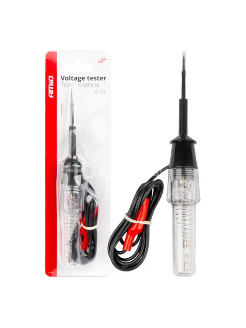 Tester nap&auml;tia s krokosvorkou 6-12V AMiO-04272