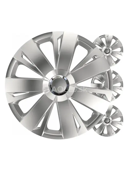 Puklice Energy 15” strieborná sada 4ks COLOR BOX