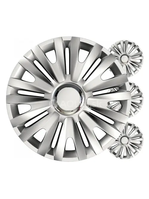 Puklice Royal 16” strieborná sada 4ks COLOR BOX