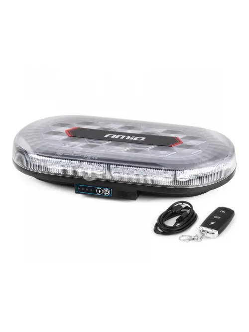 Bezdr&ocirc;tov&aacute; sveteln&aacute; li&scaron;ta LED R65 R10 326x186x63 26W 12/24V AMiO-04369